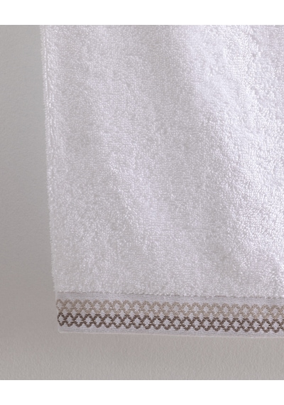 Madame Coco Topaze Pamuklu Banyo Havlusu - Beyaz/bej - 70x140 Cm 8684427297421 Çok Renkli