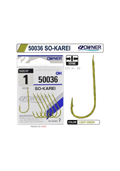 Owner 50036 So- Karei Light Green Olta İğnesi 8