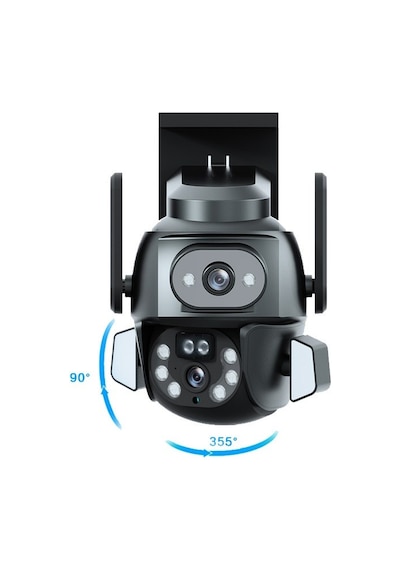 Mpıa Hina Türkçe Uygulamalı 3.0 Mp + 3.0 Mp Çift Kamealı Wi-fi İp Kamera