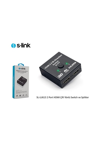 S Link Sl Lu613 . 2 Port Hdmı Çift Yönlü Switch Ve Splitter