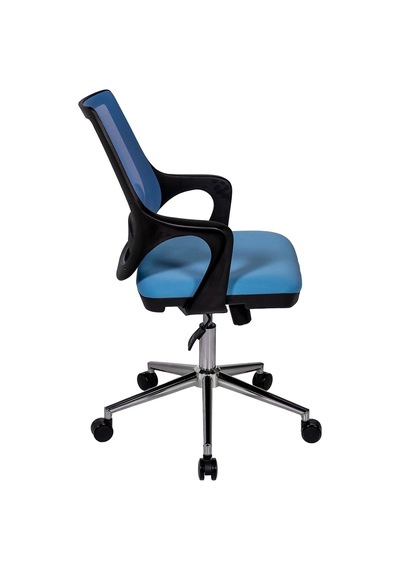 Ofisbazaar Buya Fileli Çalışma Koltuğu Ergonomik Şef Ve Toplantı Koltuğu Açık Mavi Mavi