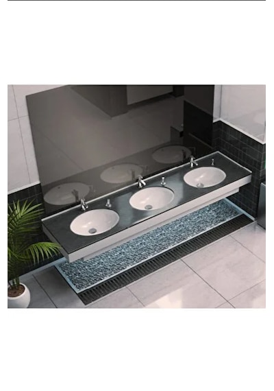 Turkuaz Cerastyle Tezgahaltı Lavabo 44x34 Cm Parlak Beyaz