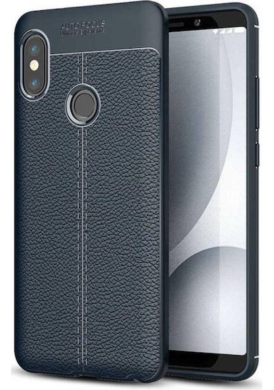 Xiaomi Redmi Note 5 Pro Kılıf Zore Niss Deri Desenli Silikon (516276116)