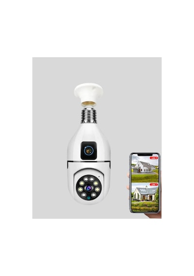 Kullanışlı Wifi Ampul Güvenlik Kamerası 1080p Full Hd Gece Görüşlü Ve Hareket Algılamalı