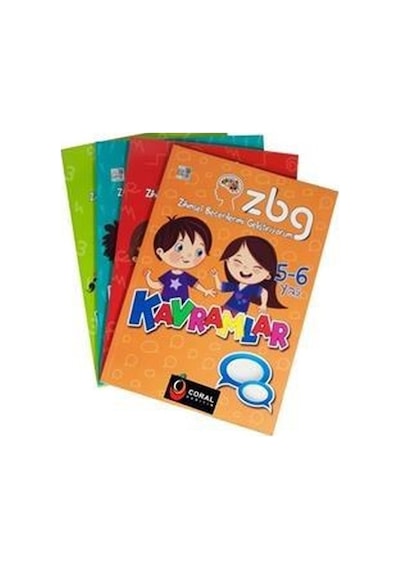 Limon Kids ZBG - Zihinsel Becerilerimi Geliştiriyorum Seti 5 - 6 Yaş - 4 Kitap Takım - Soner Öztürk - Coral Dağıtım