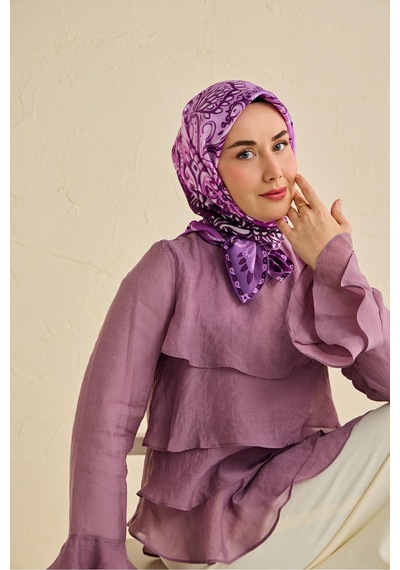 Silk Home Twill İpek Eşarp 11507-03 Mor