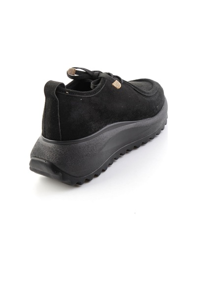 Bambi Siyah Süet Kadın Sneaker K01234050772