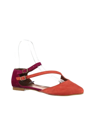 Fox Shoes Turuncu/fuşya Kadın Babet D726016902 Turuncu - Fuşya