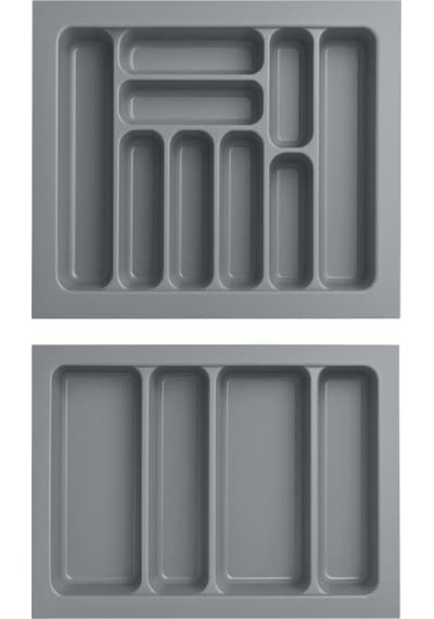 Çekmece İçi Kaşıklık Ve Kepçelik Organizer Seti 55x49 Cm 50x40 Cm'e Kadar Kesilebilir Gri
