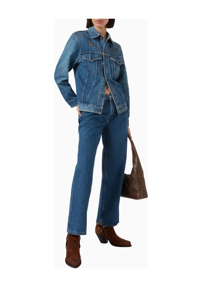 Hacker Denim Eb Denim Rodeo Vintage Denim Ceket, Zamansız Lüks Ve Modern Americana Mavi