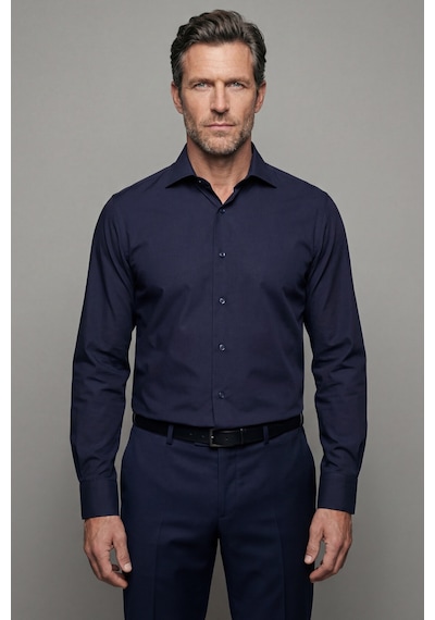 Bisse Modern Fit Klasik Yaka Lacivert Cepsiz Erkek Gömlek Gmkls4kc242058 D39