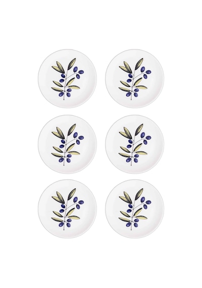 The Mia Olivos Servis Tabağı 6lı Set 26 Cm Ovs0003 Çok Renkli