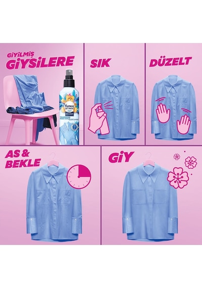 Yumoş Jet Fresh Orkide 200 ML + Jet Fresh Lilyum Giysi Spreyi 200 ML