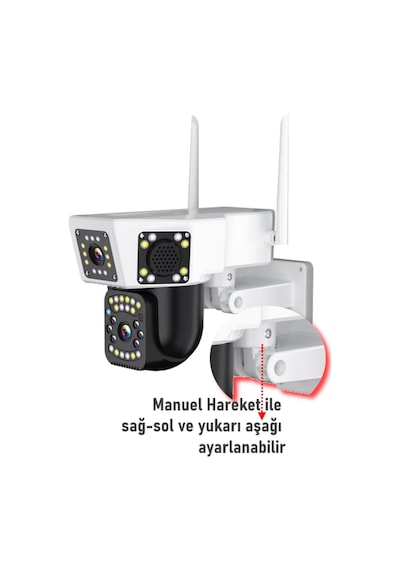 O-kam 3014 6mp Wifi Ip Güvenlik Kamera - Gece Görüşlü, Hareketli