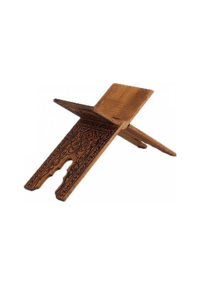 Ahşap Rahle Selçuklu Yakma Desenli Orta 55Cm