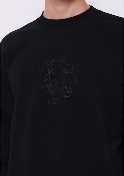 Colin's Colins Comfort Fit Erkek Siyah Sweatshirt Cl1075757 Q1.v2 Blk Siyah