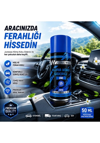 Klima Koku Giderici Bombası 150 Ml - Araç İçi Koku Giderici, Klima Temizleyici, Kalıcı Ferahlık Jeune Mor Koku Mavi