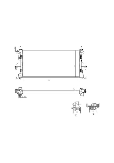 Su Radyatörü Fiat Ducato 2.3 Jtd 11- Peugeot Boxer Citroen Jumper 2.2hdı 3.0hdı Mga-80466