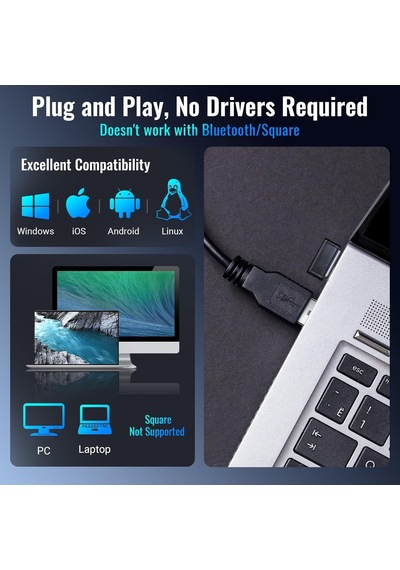 Tera 5100 Kablosuz Barkod Okuyucu - 1d Ve 2d Qr Kod Okuyucu, 2.4ghz Kablosuz Ve Usb Kablolu, 2000mah Pil Göstergeli, Er
