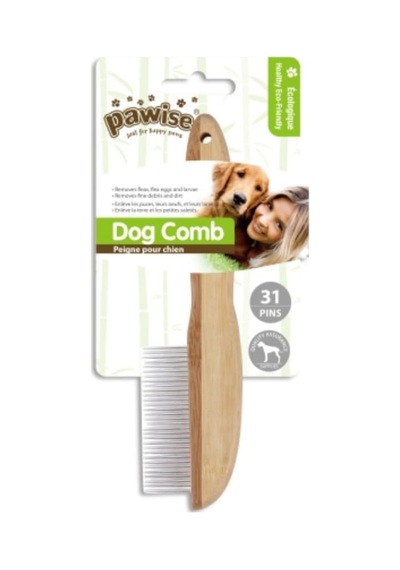 Pawise 11473 Ahşap Saplı 31 Pinli Kıtık Açıcı Köpek Fırçası