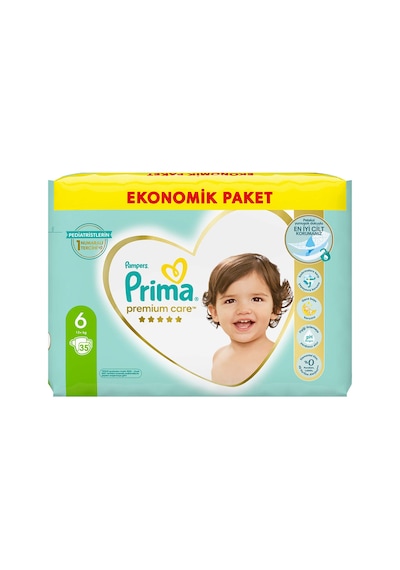 Prima Premium Care Bebek Bezi 6 Beden 13+ KG Ekonomik Paket 35 Adet