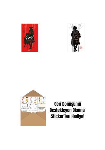 Emile Ya Da Eğitim Üzerine Ciltli + Yalnız Gezerin Hayalleri + Okuma Sticker'ları