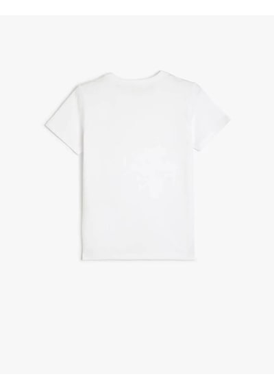 Koton Basic Pamuklu Beyaz Erkek Çocuk T-shirt 5skb10020tk Beyaz