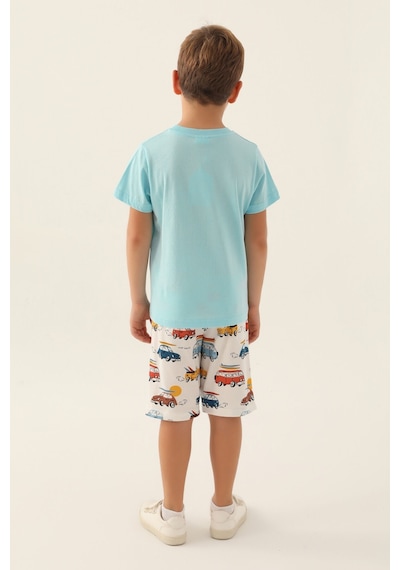 Rolypoly California Beach Açık Mavi Erkek Çocuk Bermuda Takım 5274-42969 Açık Mavi