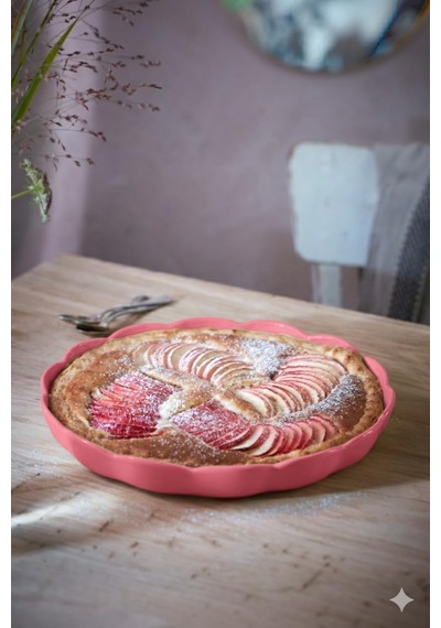 Emile Henry Made İn France Seramik Yuvarlak Tart Tabağı, Madeleine Koleksiyonu. 31 Cm X 4,1 Cm, Gül Şekeri Çok Renkli Emile Henry Made İn France Seramik Yuvarlak Tart Tabağı, Madeleine Koleksiyonu. 31 Cm X 4,1 Cm, Gül Şekeri Çok Renkli