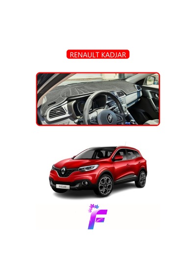 Renault Kadjar 2015-2018 Uyumlu Torpido Örtüsü Yansıma Önleyici Tam Koruma Hızlı Montaj J75