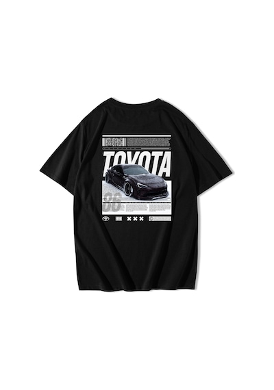 Brz Collection Unisex Oversize Toyota Gt86 T-shirt-siyah Siyah