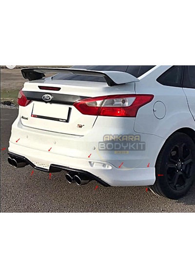 Focus 3 Sedan Arka Tampon Eki - Plastik Boyasız