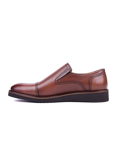 Fosco - Hakiki Deri Taba Rengi Günlük Erkek Ayakkabı - 3214 -1492 Taba