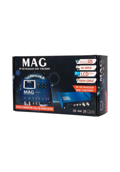 Mag Mg-17313 Lcd Ekranlı Hd-rf Converter Full Hd Dvb-t Encoder Modülatör Dvb-t/av/hdmı