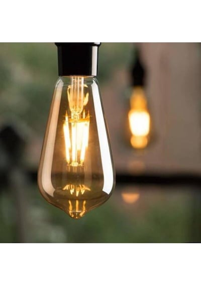 Ct-4284 6w Rustik Led Ampul E27 Duy Amber-turuncu Işık, Kta045 Standart