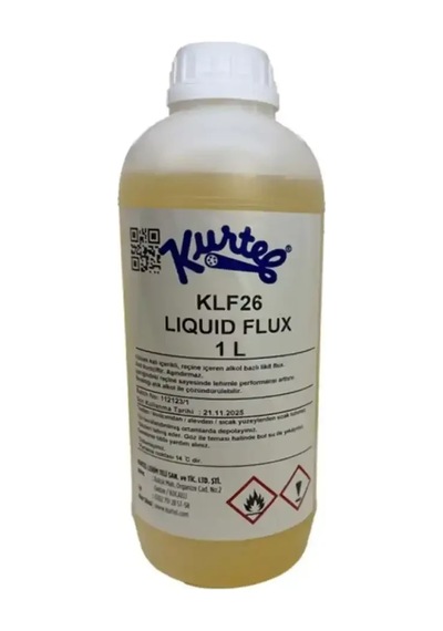Kurtel Klf-26 Reçineli Sıvı Flux Lehim Suyu 1 Lt