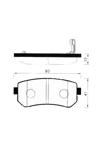 Hyundai Accent-era 06- I30 08-11 Ix35 10 Arka Fren Balatası Diğer