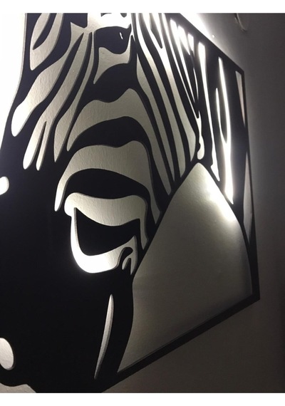 Zebra Led Işıklı Tablo