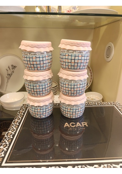 Acar Feel Good Silikon Kapaklı 6 Lı Kavanoz Seti - 200 Ml Çok Renkli