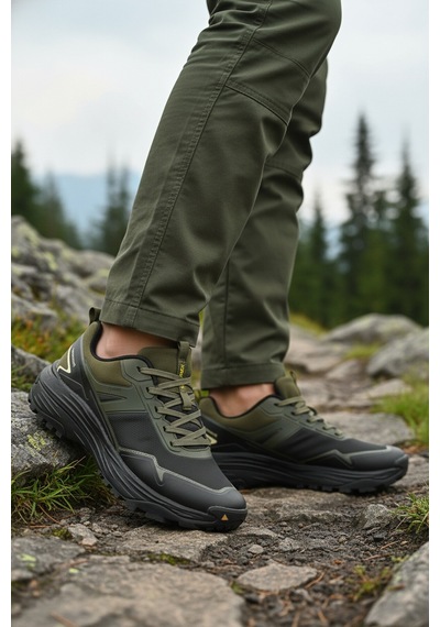 Humtto Siyah Kaymaz Taban Erkek Outdoor Ayakkabı 350497a M Siyah