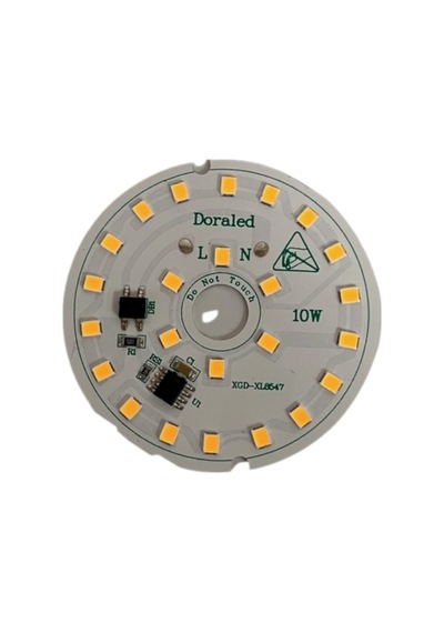 220Volt 10Watt Smd 2835 Ledli Led Modül Gün Işığı 10mm Delik Çaplı 220V 10W Avize Ledi 56mm(3 Adet)