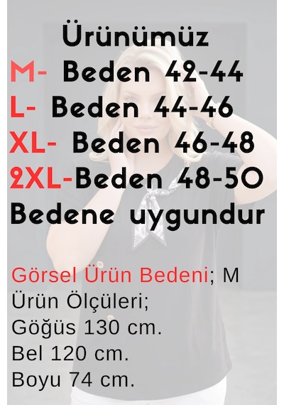 Aytemas Fularlı Düğme Detaylı Bluz Siyah