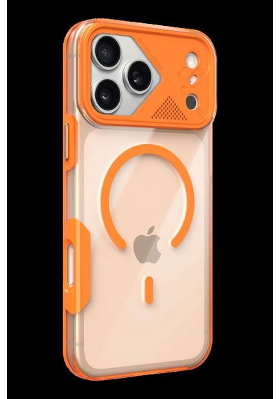 İphone 17 Pro Max Zinko Magsafe Kapak - Turuncu