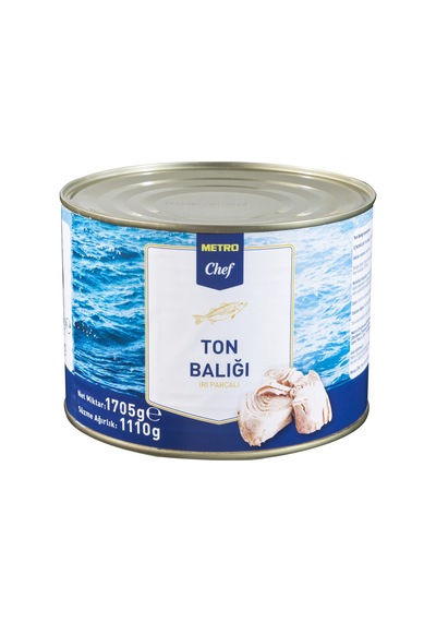 Metro Chef Ton Balığı 1,7 Kg İri Parçalı Kendi Yağında Konserve 2'li Ekonomik Paket - 2 Adet Tarı