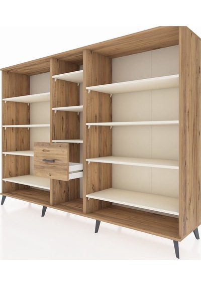 Hyperion Dolap 11 Raflı 3 Çekmeceli 220x44x163 Çam-aytaşı/çam Aytası/atlas Çam - Atlas Çam Hyperion Dolap 11 Raflı 3 Çekmeceli 220x44x163 Çam-aytaşı/çam Aytası/atlas Çam - Atlas Çam