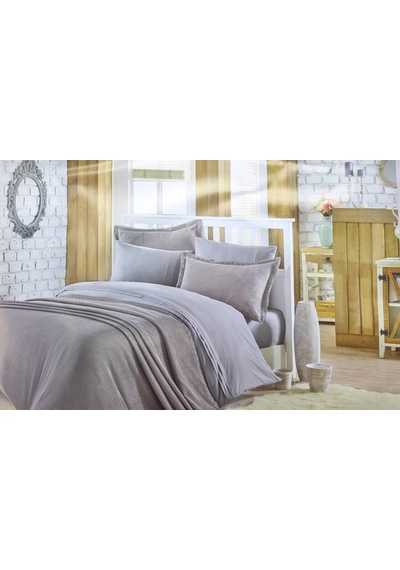 Hobby Natural Set Poplin Tek Kişilik Taupe - 102632