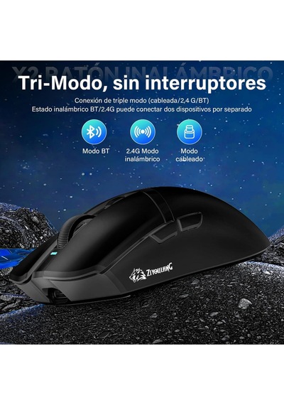 X2 Kablosuz 3 Modlu 24.000dpı Oyuncu Mouse Paw3311 Sensör Şarj İstasyon Grip Tape Ve Skatez  Diğer