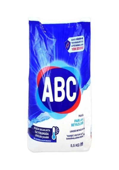 Abc Deterjan Matik Parlak Beyazlar Toz Çamaşır Deterjanı 5,5 Kg Sku: Zeus8690010038074