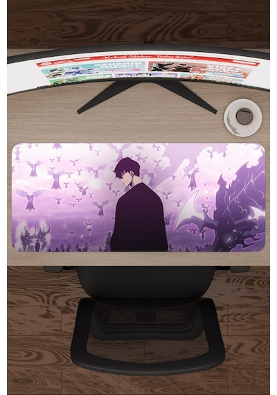 Solo Leveling Anime V5 - 70x30 Xl Gaming Kauçuk Kaymaz Taban Mouse Pad Fare Altlığı