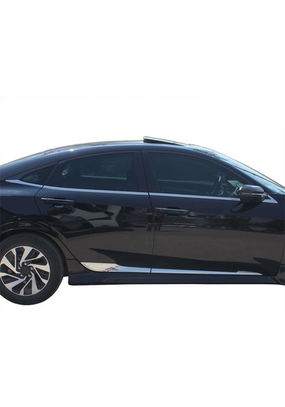 Honda Civic 10 Cam Çıtası 8 Prç Krom 2016 ve Sonrası